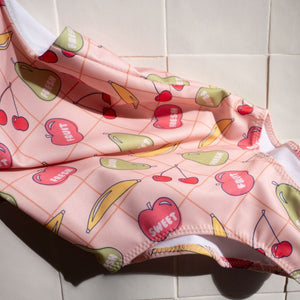 Lycra / badpakstof - ikatee® - Compote - Perzik