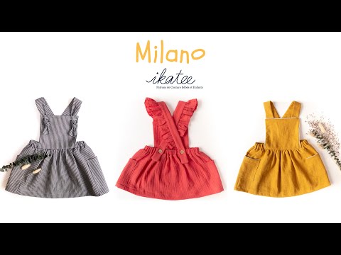 MILANO KIDS Dress - Girl 3-12Y - PDF Sewing Pattern – Ikatee sewing patterns