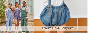 Dungarees, Overalls & Rompers Sewing Patterns