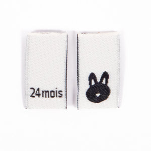 Woven size labels ©ikatee - Baby set from 3 to 24 months - x15