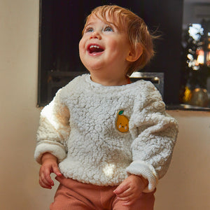 DIY baby button placket sweater
