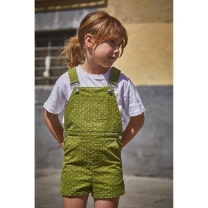 Sewing pattern children's short velvet overalls
