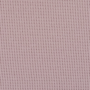 Mini Waffle Cotton Jersey - Pink flower petal