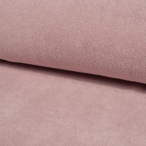Fine Terry Bouclette Jersey - Pink flower petal