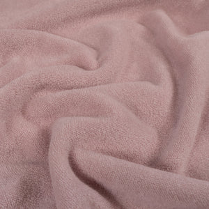 Fine Terry Bouclette Jersey - Pink flower petal