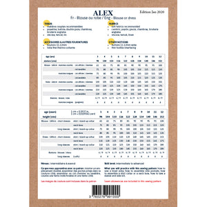 Duo ALEX Kids/Mum - Bluse oder Kleid - PDF-Schnittmuster