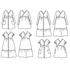 Long dress sewing pattern