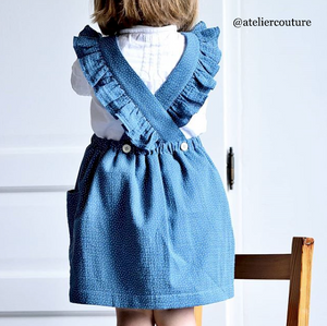 Children's apron dress sewing pattern