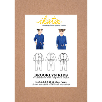 BROOKLYN Kinder-Overall – Kinder 3/12 Jahre – Papier-Schnittmuster