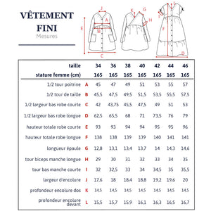 dress sewing pattern for woman PDF format 