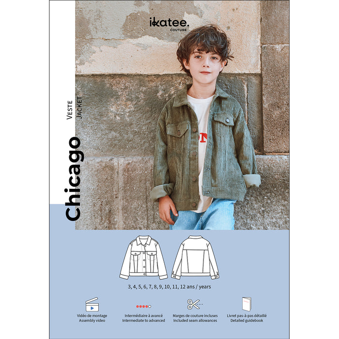 CHICAGO - Jacket - 3/12y - Paper Sewing Pattern