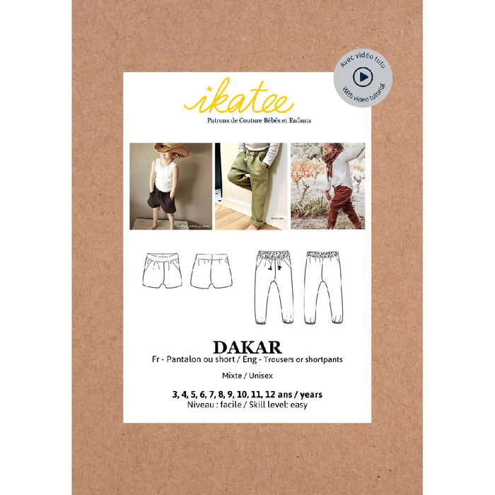 DAKAR pants or shortpants - 3/12 - Paper Sewing Pattern