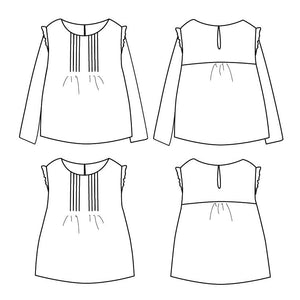 Blouse sewing pattern for girls