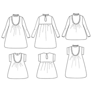 Dress and blouse sewing pattern PDF format
