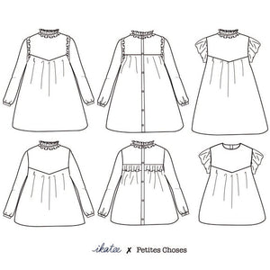 Children's dress and blouse sewing pattern PDF