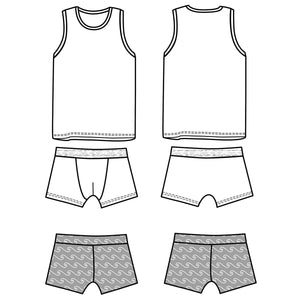 Children's underwear and swimsuit sewing pattern PDF 