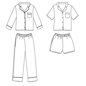 BUDAPEST KIDS Pajamas - 3/12y - PDF Sewing Pattern