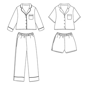 Duo BUDAPEST + BUDAPEST Kids Pajamas - Paper Sewing Pattern