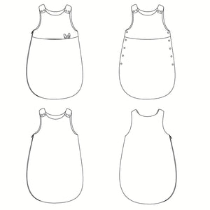 CASSIOPÉE Baby sleeping bag - Baby 1/24M - PDF Sewing Pattern