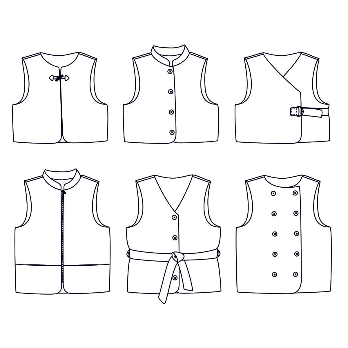 RABAT - Vest - Women 32-52 - Paper Sewing Pattern – Ikatee sewing patterns rabat-vest-women-32-52-paper-sewing-pattern-ikatee-sewing-patterns