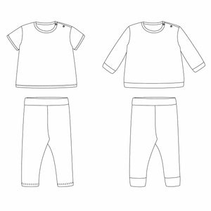 TOKYO LIMA T-Shirt- und Leggings-Set – Baby 6M/4J – PDF-Schnittmuster