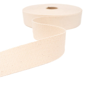 Cotton Webbing - 30 or 40 mm - Off-white