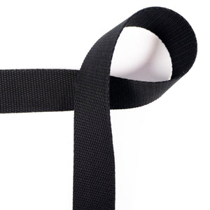 Cotton Webbing - 30 or 40 mm - Black