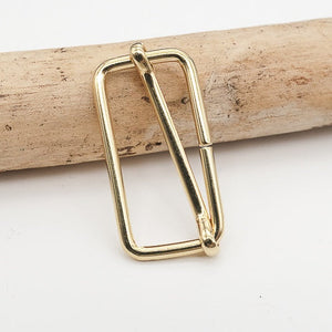 Metal adjustable buckle - 30 or 40 mm - Gold