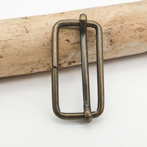 Metal adjustable buckle - 30 or 40 mm - Brass