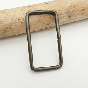 Metal loop buckle - 30 or 40 mm - Brass