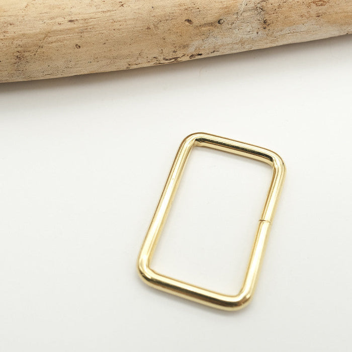 Metal loop buckle - 30 or 40 mm - Gold