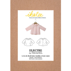 Baby blouse sewing pattern