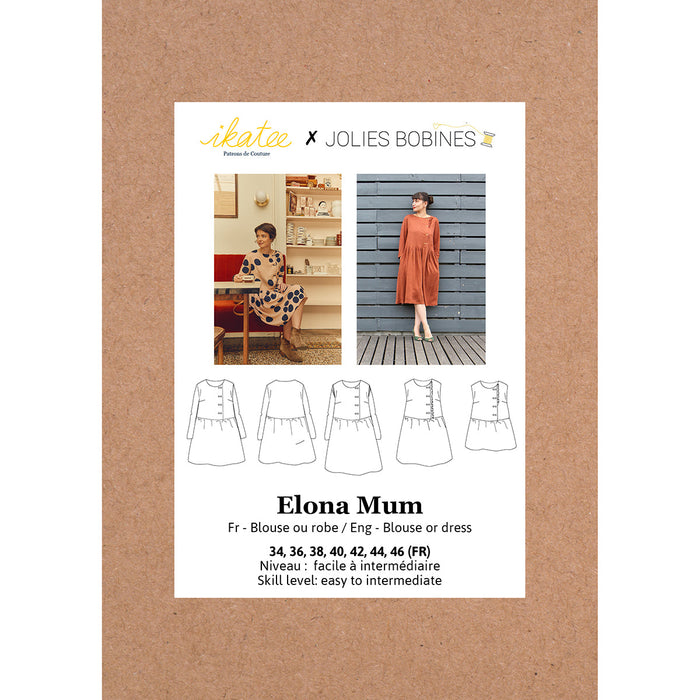 ELONA Mum Blouse/Dress - Woman 34-46 - Paper Sewing Pattern