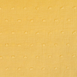 Cotton Plumetis Fabric - Lemon