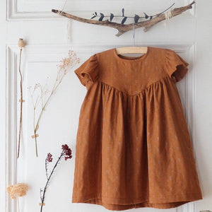 Sewing dress with yokes