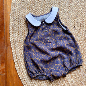 Collared romper sewing pattern