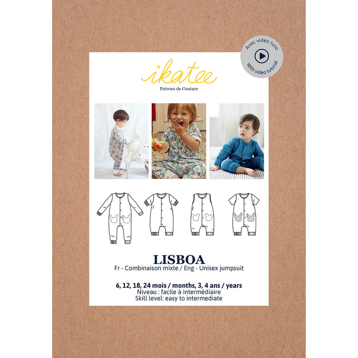 LISBOA jumpsuit / playsuit - Baby 6M/4Y - Paper Sewing Pattern