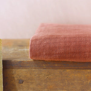 Woven cotton fabric - La Maison Naïve® - Small checks - Sienna