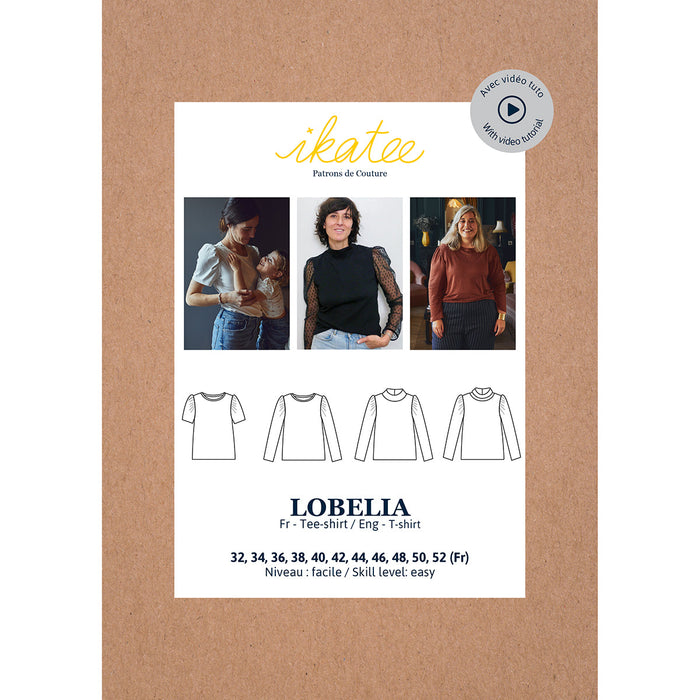 LOBELIA T-shirt vrouw 32-52 - Papieren naaipatroon