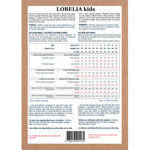 LOBELIA Kids Tee-shirt - 3-12Y - PDF Sewing Pattern