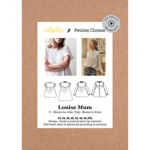 LOUISE Mum blouse & dress - Woman 34/46 - Paper Sewing Pattern