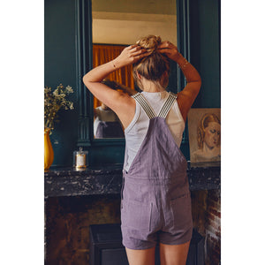 DIY short overalls for women