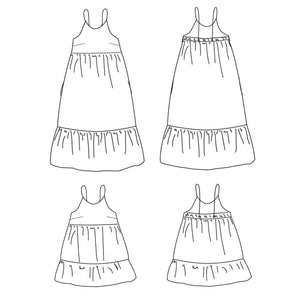 Women's top and dress sewing pattern PDF