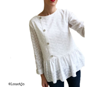 Sewing of long-sleeved blouses for women