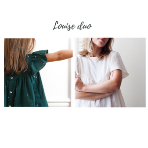 LOUISE Duo Bluse &amp; Kleid - Mädchen + Mama - Papier-Schnittmuster