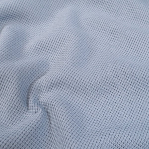 Mini Waffle Cotton Jersey - Swedish Blue Grey