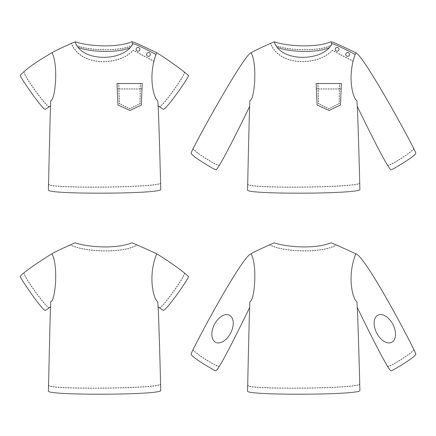 CAPECOD Sailor tee-shirt - Baby 1M/4Y - Paper Sewing Pattern – Ikatee sewing patterns capecod-sailor-tee-shirt-baby-1m-4y-paper-sewing-pattern-ikatee-sewing-patterns