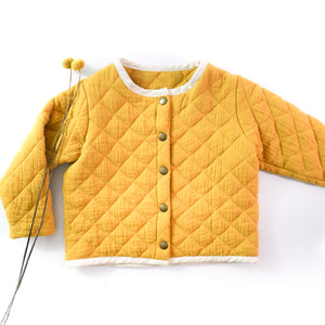 Yellow buttoned vest for kids