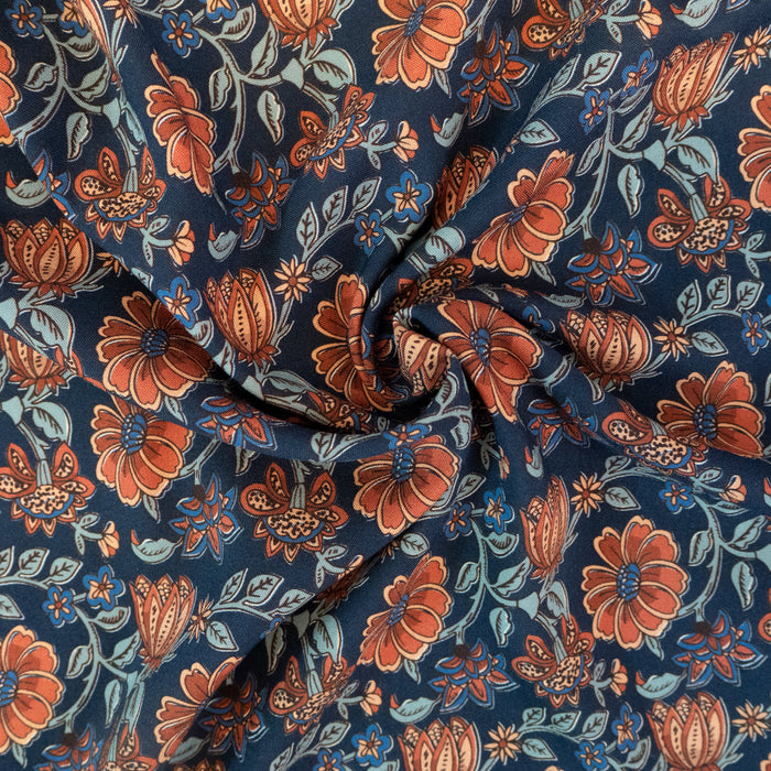 Viscose Fabric by ©ikatee - Bombay - Night