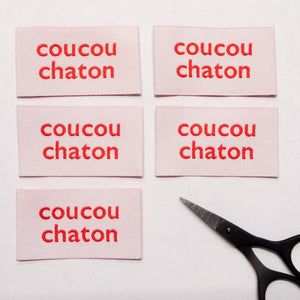 Woven Labels ©ikatee - Coucou chaton - x5